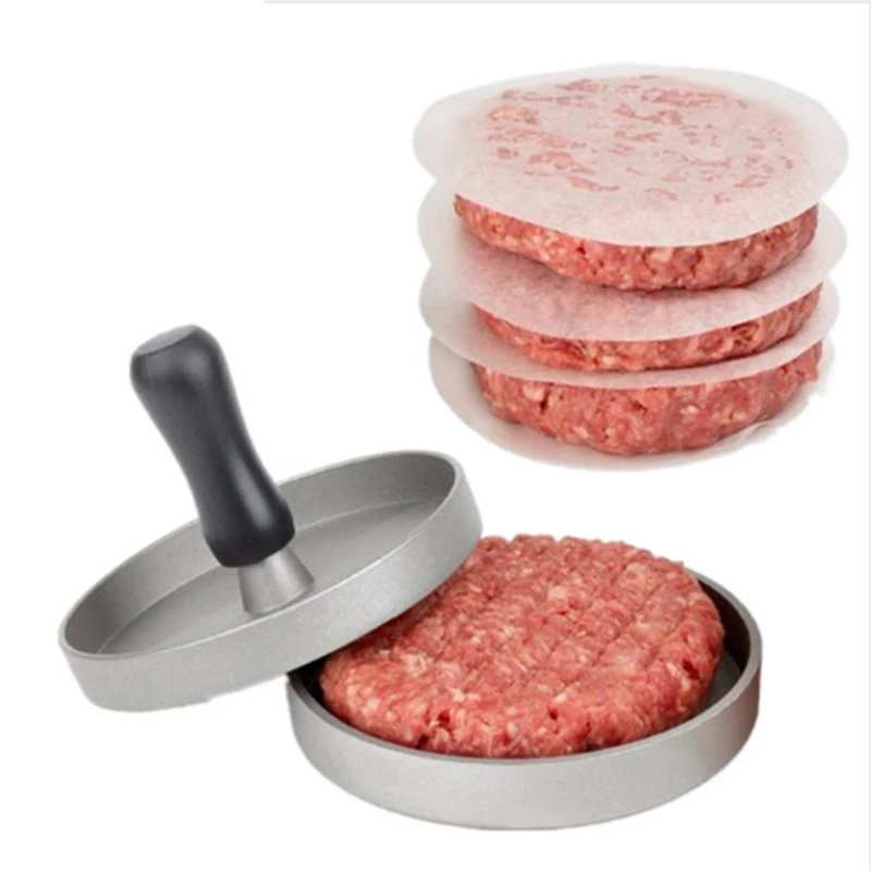 1 комплект круглой формы гамбургер Пресс из алюминиевого сплава 11 см мясо для гамбургеров гриль для говядины пресс для бургеров Пэтти мейкер плесень