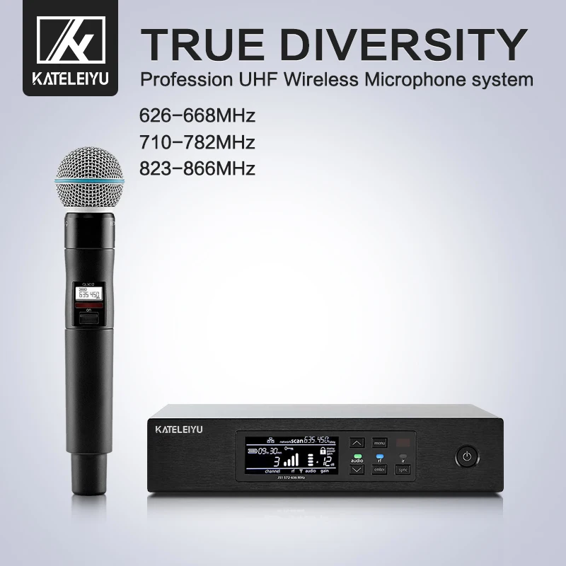 Professional stage performance QLXD4 microphone handheld