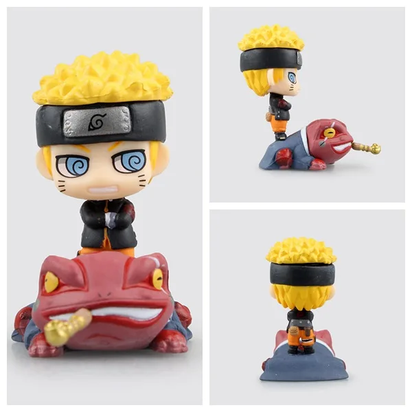 

6pcs/set Anime Naruto Q version Sasuke Uchiha Itachi Luo Figures PVC Toys Doll Model Collection 6CM