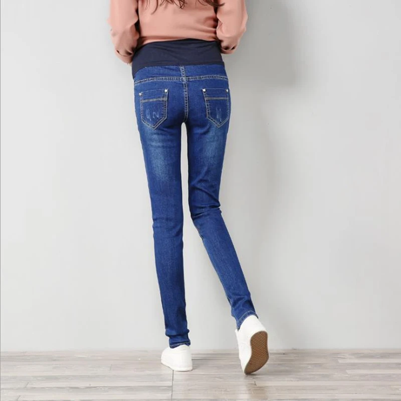 Белье для беременных Беременность джинсы slim fit регулируемые брюки с высокой