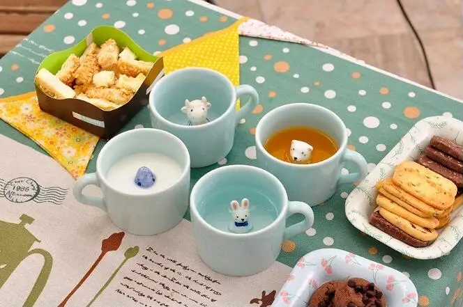 

China 3D Animal Ceramic Childen Coffee Tea Milk Mug Cup