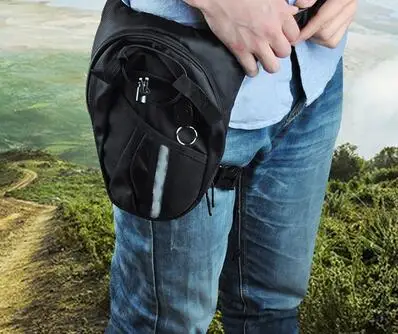 

Optional Nylon Polyester Black Drop Leg Motorcycle Cycling Fanny Pack Waist Belt Bag Leg Bag 13