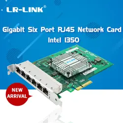 LR-LINK 2006PT шесть Порты и разъёмы Gigabit Ethernet RJ45 промышленная плата PCI Express Соединительная плата локальной компьютерной сети серверный адаптер