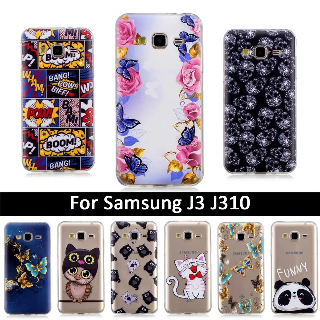Новый чехол для Samsung Galaxy J3 J310 2016 силиконовый ТПУ J320 J 3 310 320 чехлы |