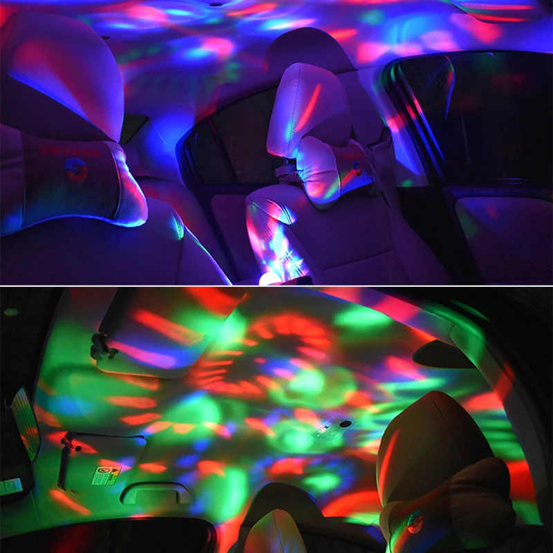 رومانسية LED ليلة كشاف ضوئي الصوت التحكم مضيئة اللعب RGB كريستال الكرة USB الجدة ضوء المتابعة لعب للأطفال لعبة