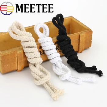

10Meter 5mm 6mm 7mm 100% Cotton Cord Woven Twisted Cotton Rope String Thread DIY Craft Home Decor Cordon Coton Rond