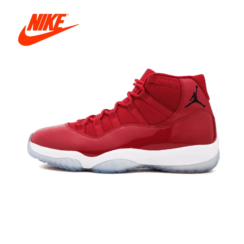 Original New Arrival Authentic Nike Air Jordan 11 Retro Win Like 96 Men's Basketball Shoes Sneakers Good Quality 378038 378037