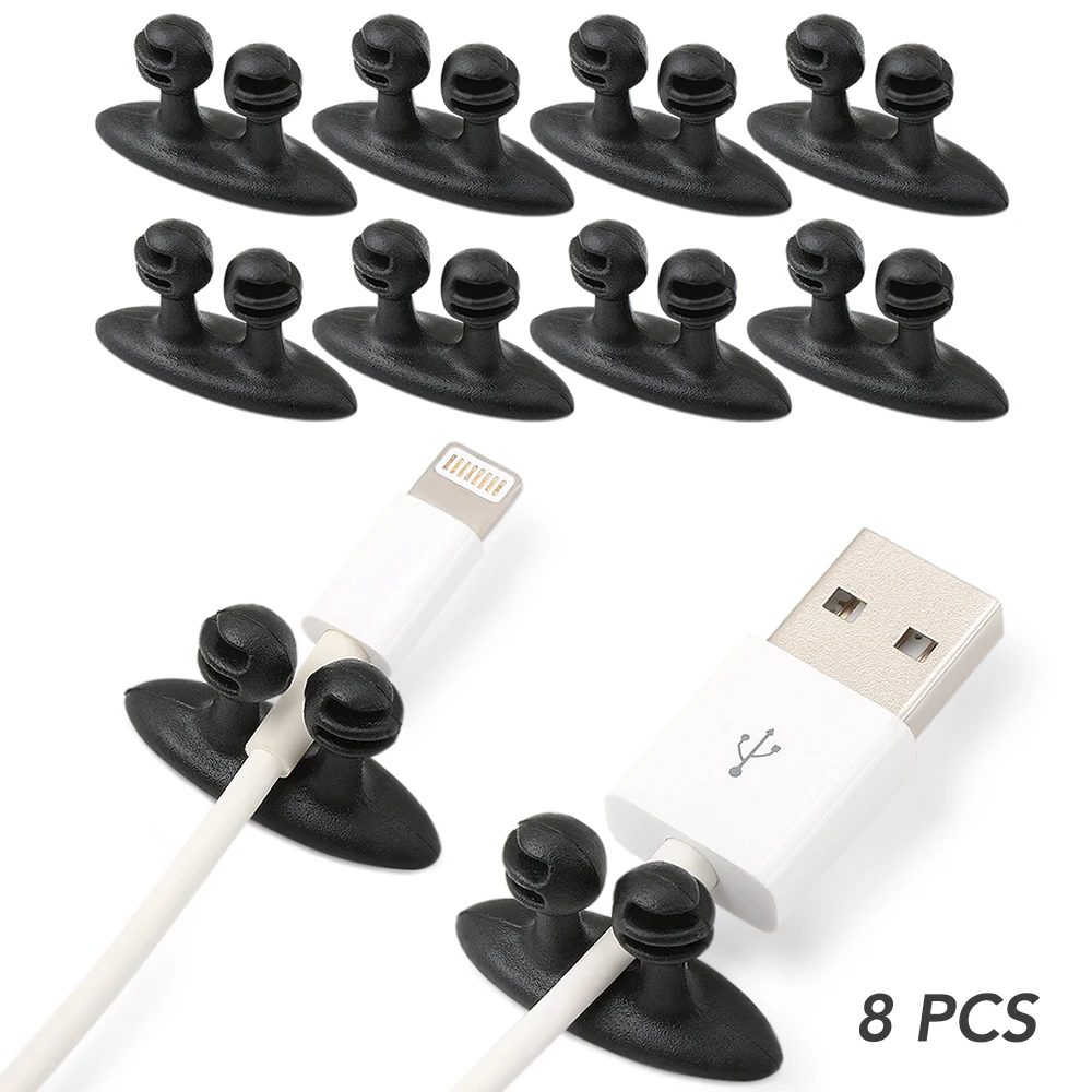 

8PCS Car Charger Line Clasp Car Wire Clip Automobiles Interior for Peugeot RCZ 206 207 208 301 307 308 406 407 408 508 2008-6008