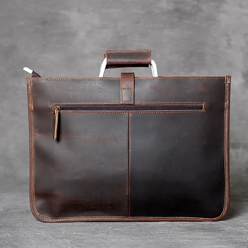 AETOO Simple Classic head cowhide portable briefcase male leather shoulder bag