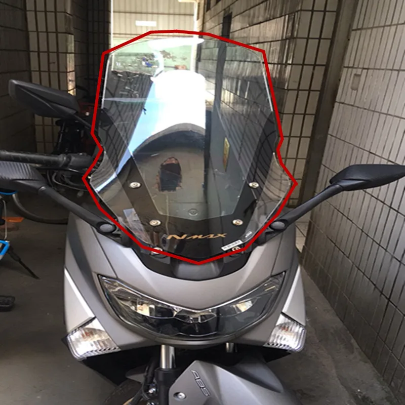 

Modified Motorcycle Windshield WindScreen Brown Wind Deflectors protector for Yamaha 2016 2017 2018 NMAX155 NMAX 155 nmax 150