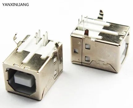 

10pcs/lot USB B Type Female Socket Connector for Printer Data Interface