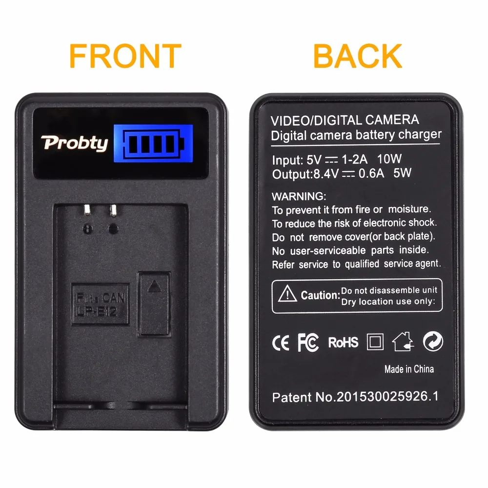 For Canon LP-E12 LP E12 LPE12 LCD USB Charger For Canon M 100D Kiss X7 Rebel SL1 EOS M10 Camera battery charger adapter battery charger charger adapter