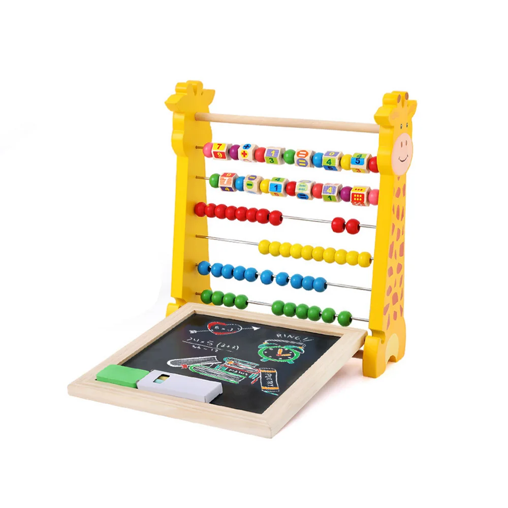

1PC Kids Number Arithmetic Abacus Building Blocks Learning Educational Math Toy Calculation Rack Toy For kid gift