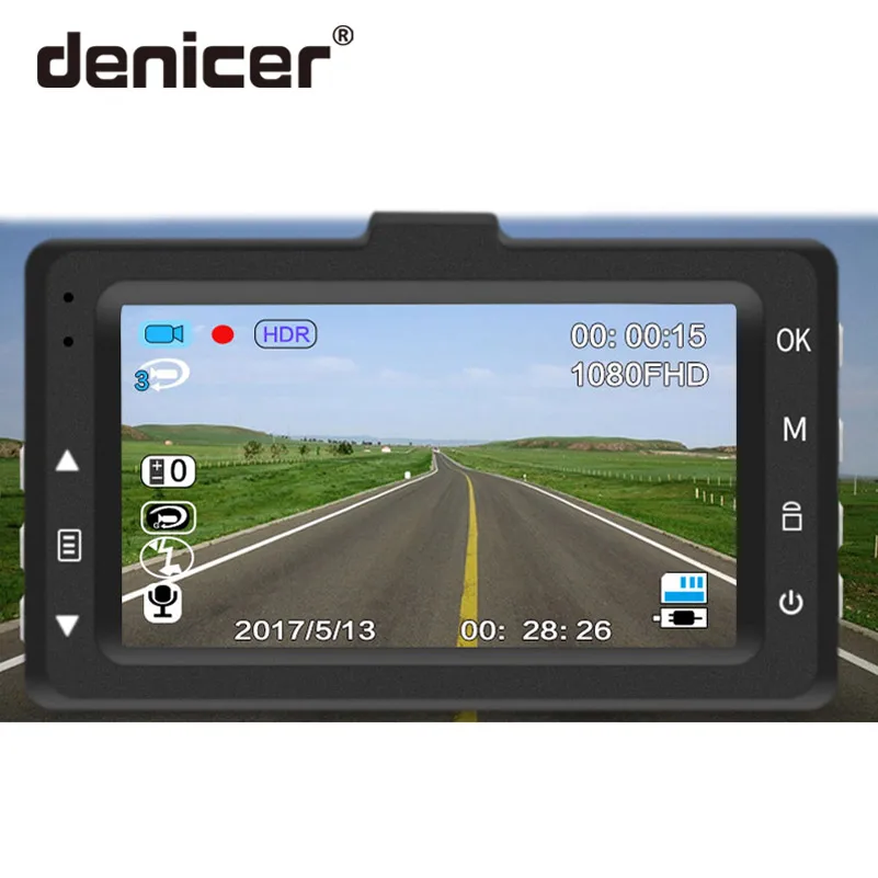 Denicer Автомобильный видеорегистратор Novatek 96655 камера Full HD 1080P Автомобильный видеорегистратор регистратор 170 градусов широкоугольная камера