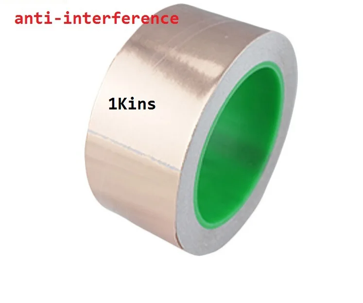 FreeShipping 60mmX30M Copper Foil Conductive Adhesive double Conductive