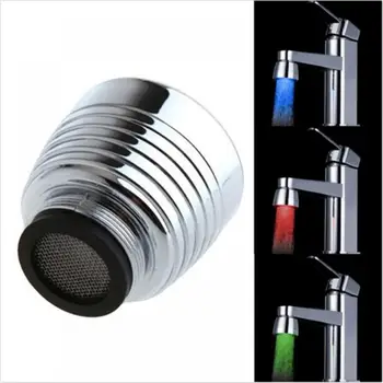 

Kitchen Faucet Temperature Sensor Intelligent Recognition Temperature control Different LED Light RGB Glow Shower Faucet