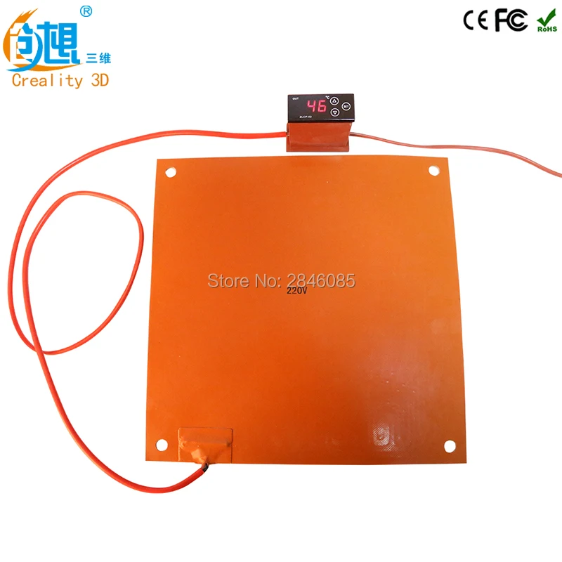 

220V/110V Optional New Upgrade 3D Printer Parts Silicone Heater Pad 3.4/6.8A 750W for Creality 3D CR-10 4S 5S