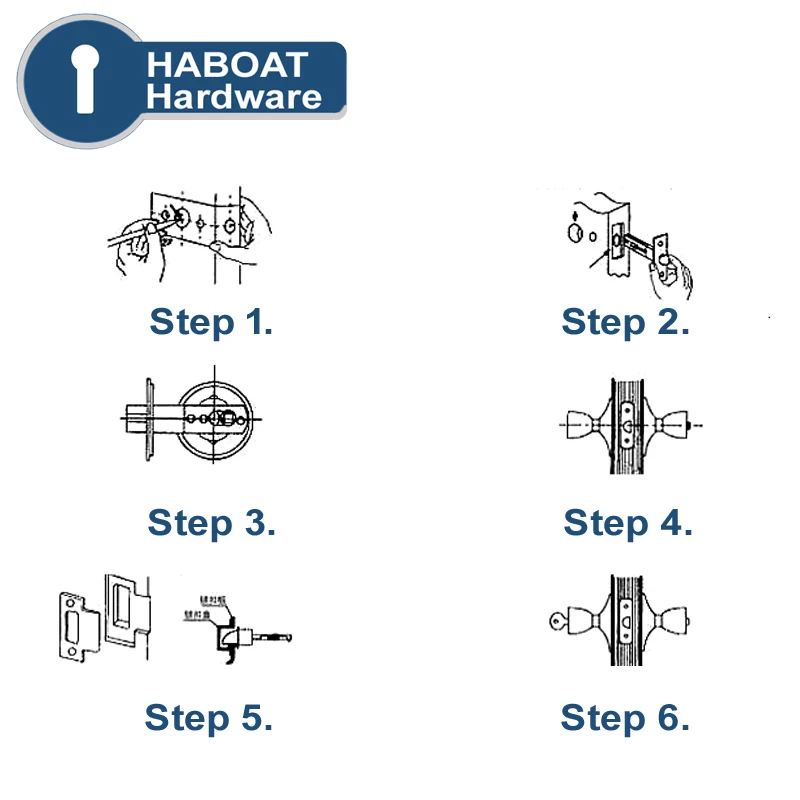 HA1006 защита от дверных ручек, замков Deadbolt для домашней безопасности спальни аксессуары для ванной комнаты платье для персонала гостиницы магазин офисный продукт аппаратное обеспечение i