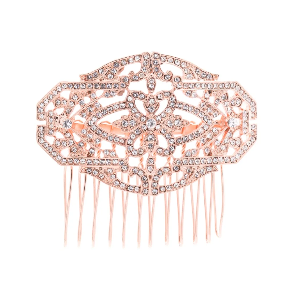 

2017 New Rhinestone crystal Wedding Bridal Hair Comb Pins Side Comb Hair Jewelry Accessories GT4368