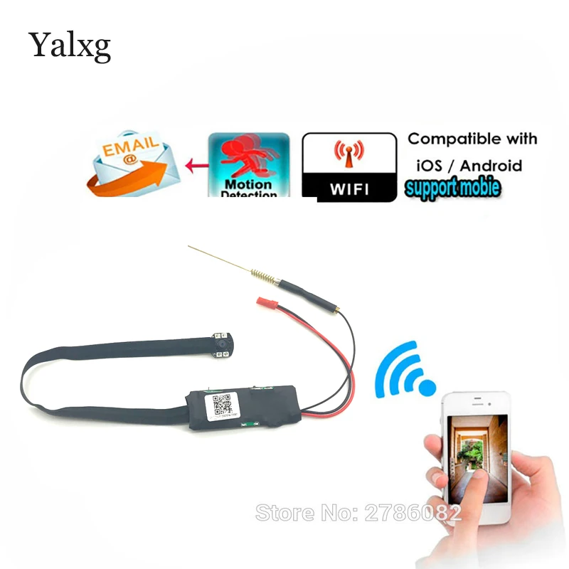 

New Mini Wi-fi HD 1080P P2P Wireless CCTV Infrared Night Camera DIY Video Camera Module Motion Detection Email Photos DVR
