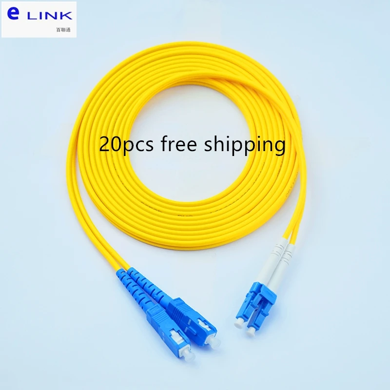 SC-ST cavalier DX 1m 3m 5m SM fibre optique câble Duplex monomode 3.0mm  veste câble fibre optique Teccord livraison gratuite 20pcs - AliExpress