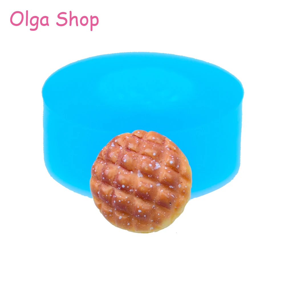 

GYL281 14.1mm Cross Bun Silicone Mold - Bread Miniature Food Dollhouse Fondant Candy Chocolate Resin Cabochon Jewelry Charm