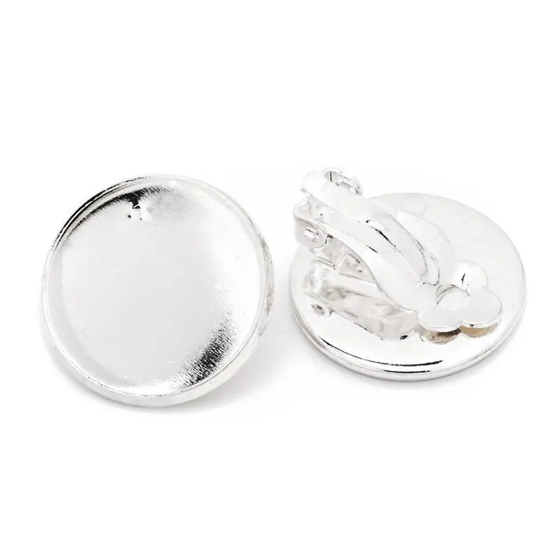 Trendy French Lever Earring Parts Fit DIY Jewelry Making, Silver Metal