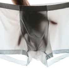 Новинка, модное u-образное Выпуклое дышащее Мужское нижнее белье с дырками в сеточку, мужское сексуальное нижнее белье, подарок для мужчин, боксеры, шорты, SA-8