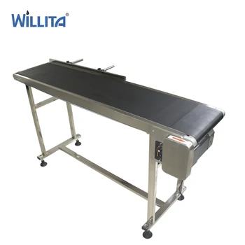 

Flat Green PVC Belt Conveyor For Labelling Machine