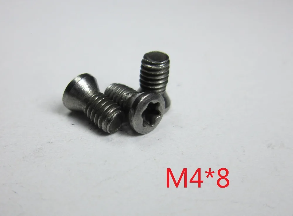 

100pcs M4*8mm Insert Hexagon Torx Screw for Replaces Carbide Inserts CNC machine Lathe M4 x 8mm accessories blade cutter