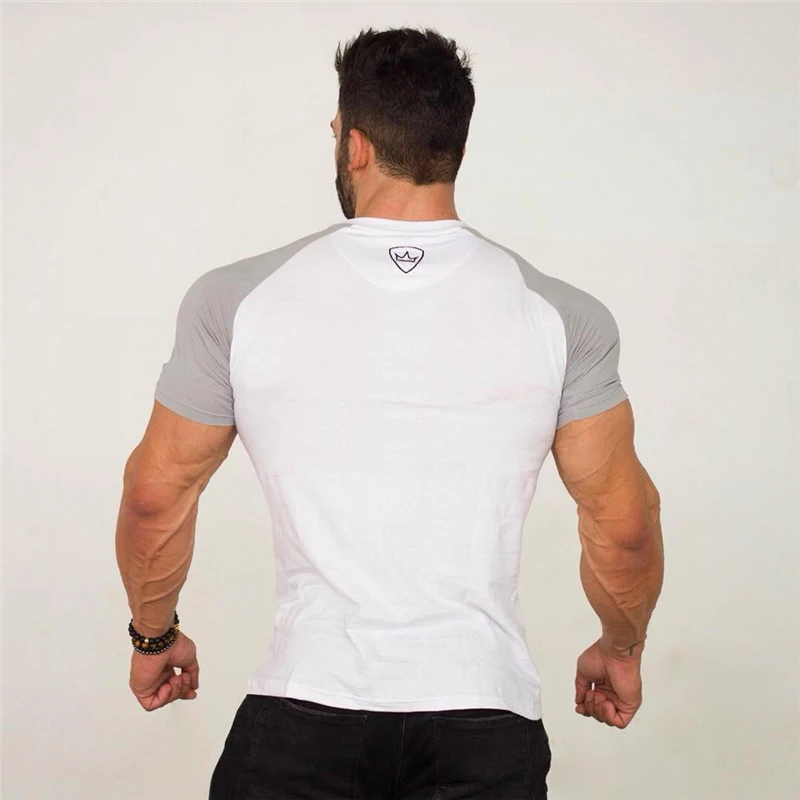 Mens Summer gyms Fitness T-shirt-1