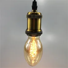 Винтаж BT58 Edison ЛАМПЫ переменного тока 110/220 V 40 W E27 Эдисон свет ламп накаливания для Гостиная Спальня кабинет