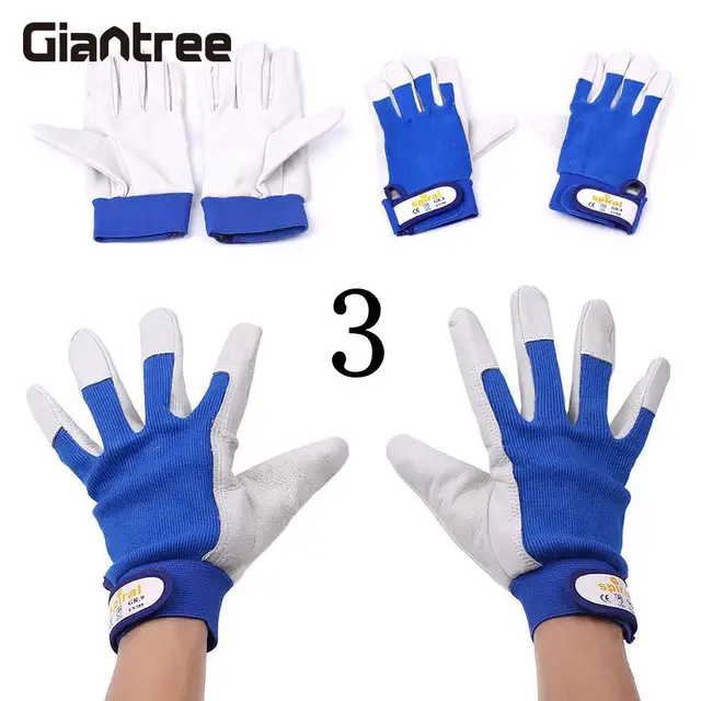 1Pair Work Welding Gloves Fireproof Heatproof Welders Security Protection