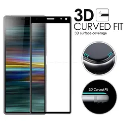 3D изогнутый край Полное покрытие экрана протектор защитный для sony Xperia 1 10 плюс закаленное стекло