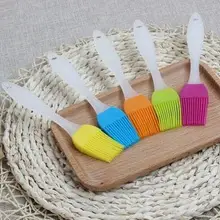 100 шт./лот, 16 г, 17 см Гриль Маслом Кисти Инструмент Жаропрочных Силиконовые Колотя Масло Щетка Барбекю Кулинария БАРБЕКЮ Инструменты торт инструменты