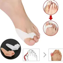 2pcs Toe Corrector Silica Gel Toes Separators Thumb Valgus Protector Stretchers Align Corrector Relief Foot Bunion 1 Pair New