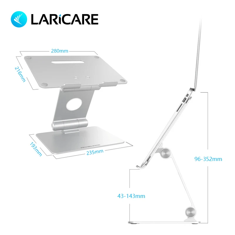 LariCare Aluminum Alloy Laptop Stand For Macbook. Tablet Stand For IPad Surface Pro. Support All Laptop and Tablet LariCare Aluminum Alloy Laptop Stand For Macbook. Tablet Stand For IPad Surface Pro. Support All Laptop and Tablet
