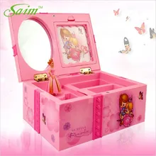 Saim Dream Girl Music Box Plastic Musical Jewelry Boxes Hand Crank Music Box Dancing Ballerina Music Boxes for Girls Gift A-088 dream box