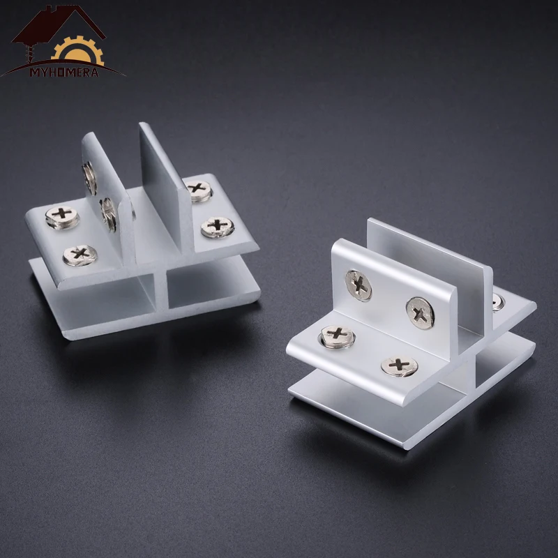 Myhomera Glass Clamps Shelves Holder 2 Ways 3 Ways For 8mm 10mm 12mm
