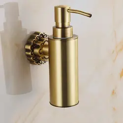 Vidric жидкого мыла античная латунь настенный шампунь мыла, диспенсер для жидкого мыла держатель Аксессуары для ванной комнаты