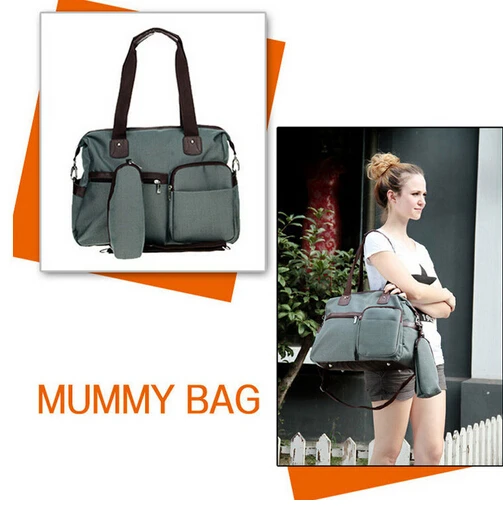 

2014 New Design Mummy Bag High quality baby bag diaper bag Retail Multifunctional Mummy Favorite Nappy Bag FREE SHIPPING