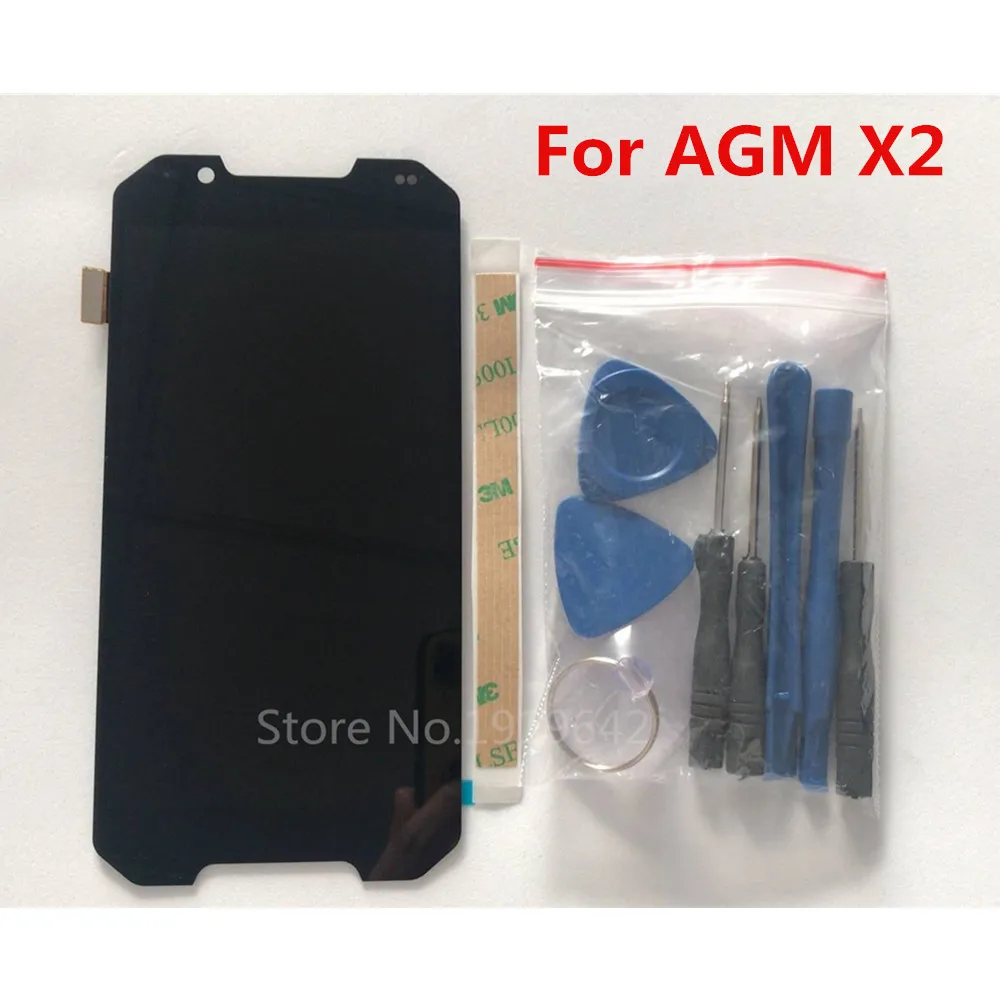 

Original New For AGM X2 EU/SE 1920*1080 IP68 5.5inch LCD Display +Touch Screen Digitzer Assembly Repair Panel Glass For AGM X2