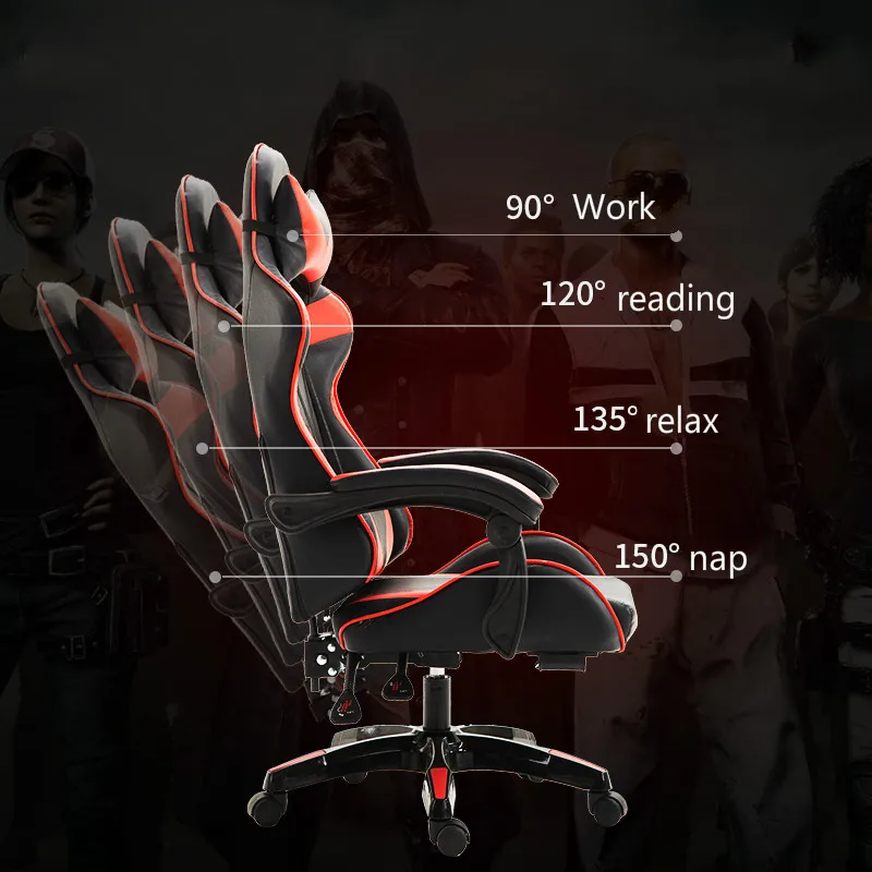  Gaming Chair Office Computer Chair Home Lifting Swivel Chair Cadeira Gamer Reclining Silla Gamer Si