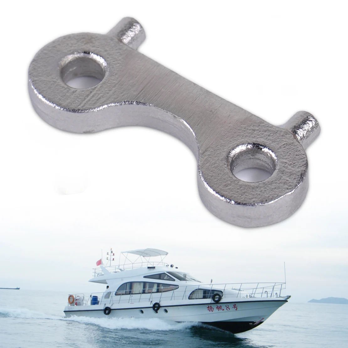 DWCX New Silver Stainless Steel Boat Fuel Fill Deck Fill Waste Cap Key Plate Fit Most Boat