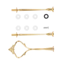 Портативный тройной Слои торт стенд конфеты подставка для фруктов фестиваль Свадебная вечеринка украшения