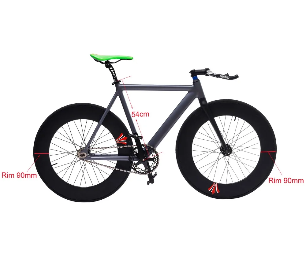 Fixed Gear wheel 90mm rim 70mm aluminum alloy flip-flop wheelset road bike wheelset fixie bike wheelset with tires Fixed Gear wheel 90mm rim 70mm aluminum alloy flip-flop wheelset road bike wheelset fixie bike wheelset with tires
