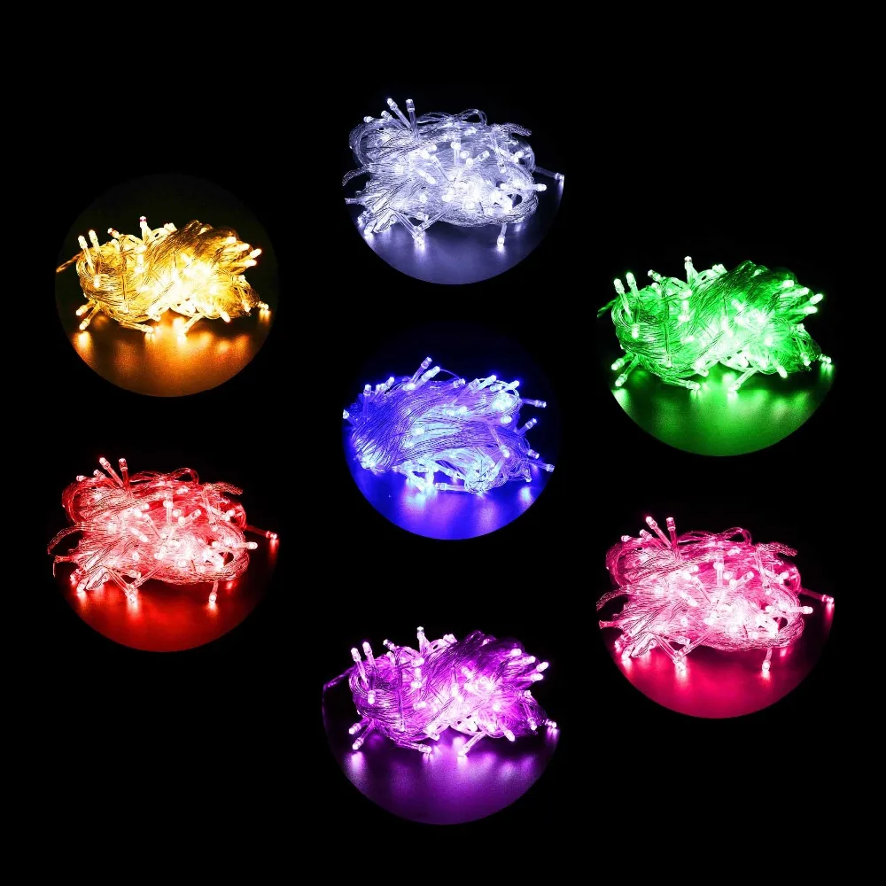 10Meter Led String lights 100Leds with Controller for Christmas tree House courtyard Party Garden Holiday Decor 110V/220V Q 10Meter Led String lights 100Leds with Controller for Christmas tree House courtyard Party Garden Holiday Decor 110V/220V Q
