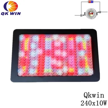 

Qkwin 2400W LED Grow Light 240x10w double chip 380W True Power Full Spectrum for Hydroponic Plants flowering grow freeshipping