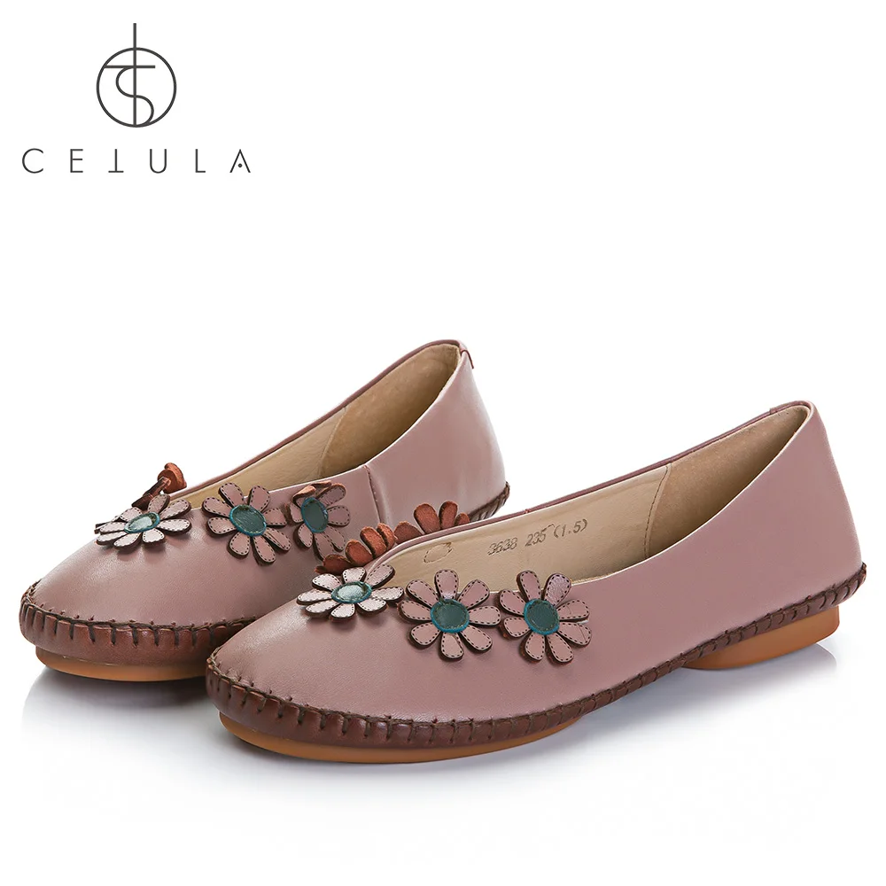 

Cetula 2018 Handcrafted Leather Flower Decorated Premium Full-Grain Leather MUM SHOES ft. Durable&Flexible Outsole Smooth Lining
