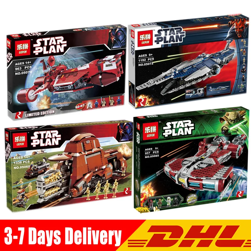 

Moc LegoINGlys 7665 9515 7662 75025 Lepin 05070 05072 05069 05085 The Republic Cruiser Model Building Blocks Bricks Toys Gifts